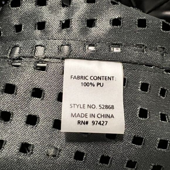 Dolce Cabo Fenestrated Black Leather Jacket Size Medium EUC - Picture 7 of 9